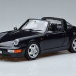 Porsche 911 964 Carrera 4 Targa Zils Norev 1:18 187340 Metāls