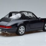 Porsche 911 964 Carrera 4 Targa Zils Norev 1:18 187340 Metāls - image 3 of 8