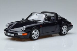 Porsche 911 964 Carrera 4 Targa Zils Norev 1:18 187340 Metāls