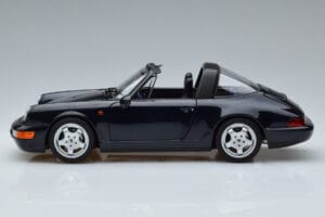 Porsche 911 964 Carrera 4 Targa Zils Norev 1:18 187340 Metāls — attēls 5 no 8