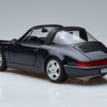 Porsche 911 964 Carrera 4 Targa Zils Norev 1:18 187340 Metāls - image 7 of 8