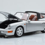 Porsche 911 964 Carrera 4 Targa Polar Sudrabs Norev 1:18 - image 2 of 9