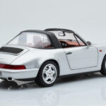 Porsche 911 964 Carrera 4 Targa Polar Sudrabs Norev 1:18 - image 5 of 9