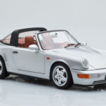 Porsche 911 964 Carrera 4 Targa Polar Sudrabs Norev 1:18 - image 7 of 9