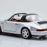 Porsche 911 964 Carrera 4 Targa Polar Sudrabs Norev 1:18 - image 8 of 9