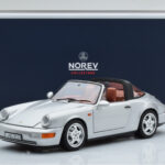 Porsche 911 964 Carrera 4 Targa Polar Sudrabs Norev 1:18 - image 9 of 9