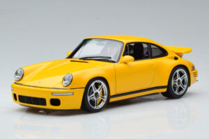 Porsche 911 964 RUF CTR Anniversary Blossom Dzeltens Almost Real 1:18