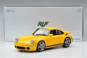 Porsche 911 964 RUF CTR Anniversary Blossom Dzeltens Almost Real 1:18 880301 Metāls — attēls 8 no 8