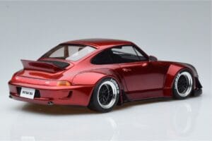 Porsche 911 964 RWB Duck Tail Candy Apple GT Spirit 1:18 GT759 Sveķi — attēls 2 no 6