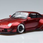 Porsche 911 964 RWB Duck Tail Candy Apple GT Spirit 1:18 GT759 Sveķi