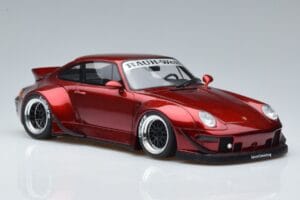 Porsche 911 964 RWB Duck Tail Candy Apple GT Spirit 1:18 GT759 Sveķi — attēls 4 no 6