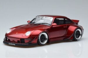 Porsche 911 964 RWB Duck Tail Candy Apple GT Spirit 1:18 GT759 Sveķi