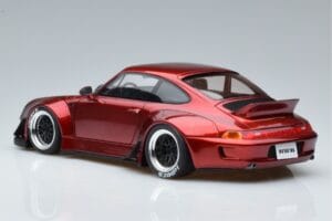 Porsche 911 964 RWB Duck Tail Candy Apple GT Spirit 1:18 GT759 Sveķi — attēls 5 no 6