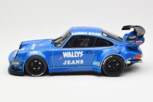 Porsche 911 964 RWB Osho Arrow Zils GT Spirit 1:18 GT448 Sveķi — attēls 3 no 6