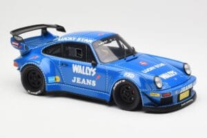 Porsche 911 964 RWB Osho Arrow Zils GT Spirit 1:18 GT448 Sveķi — attēls 4 no 6