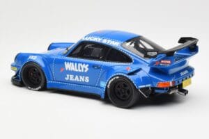 Porsche 911 964 RWB Osho Arrow Zils GT Spirit 1:18 GT448 Sveķi — attēls 5 no 6
