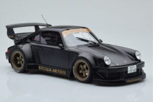Porsche 911 964 RWB Stella Artois Melns GT Spirit 1:18 GT421 Sveķi — attēls 4 no 6