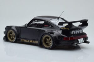 Porsche 911 964 RWB Stella Artois Melns GT Spirit 1:18 GT421 Sveķi — attēls 5 no 6