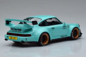 Porsche 911 964 RWB Tiffany Zils GT Spirit 1:18 GT875 Sveķi — attēls 2 no 6