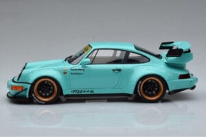 Porsche 911 964 RWB Tiffany Zils GT Spirit 1:18 GT875 Sveķi — attēls 3 no 6
