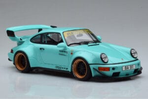 Porsche 911 964 RWB Tiffany Zils GT Spirit 1:18 GT875 Sveķi — attēls 4 no 6