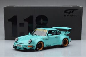 Porsche 911 964 RWB Tiffany Zils GT Spirit 1:18 GT875 Sveķi — attēls 6 no 6