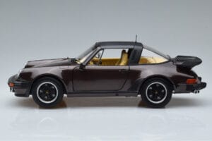 Porsche 911 964 Turbo Targa Brūns Norev 1:18 187665 Metāls — attēls 4 no 8