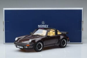 Porsche 911 964 Turbo Targa Brūns Norev 1:18 187665 Metāls — attēls 8 no 8