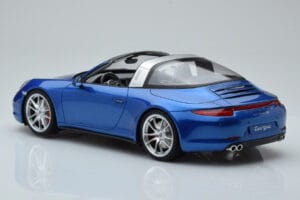 Porsche 911 991 4S Targa Zils GT Spirit 1:18 GT037 Sveķi — attēls 4 no 5