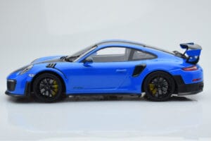 Porsche 911 GT2 RS 991.2 Weissach Package Zils Melnie Magnija Diski Minichamps 1:18 153068316 Metāls — attēls 3 no 6