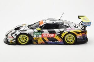 Porsche 911 991.2 GT3 R #69 Team Iron Force Racing Ring Police L. Luhr / M. Holzer ADAC GT Masters 2019 Minichamps 1:18 15319 — attēls 3 no 6