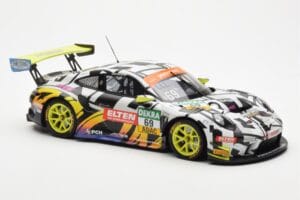 Porsche 911 991.2 GT3 R #69 Team Iron Force Racing Ring Police L. Luhr / M. Holzer ADAC GT Masters 2019 Minichamps 1:18 15319 — attēls 4 no 6