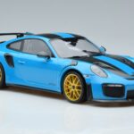 Porsche 911 991.2 GT3 RS Weissach Package Miami Zils Zeltaini Riteņi Minichamps 1:18 153068310 Metāls - image 4 of 6