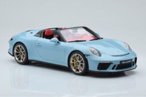 Porsche 911 991.2 Speedster Meissen Zils GT Spirit 1:18 GT408 Sveķi — attēls 4 no 6