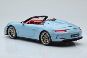 Porsche 911 991.2 Speedster Meissen Zils GT Spirit 1:18 GT408 Sveķi — attēls 5 no 6