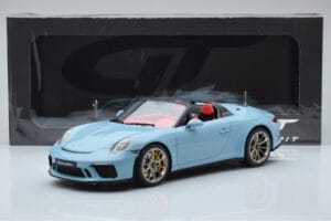 Porsche 911 991.2 Speedster Meissen Zils GT Spirit 1:18 GT408 Sveķi — attēls 6 no 6