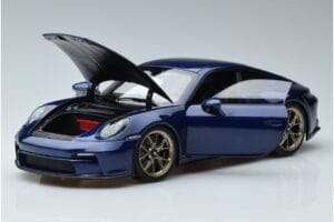 Porsche 911 992 GT3 Touring Package Zils Metaliks Norev 1:18 187302 Metāls — attēls 2 no 7