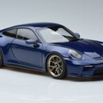Porsche 911 992 GT3 Touring Package Zils Metaliks Norev 1:18 187302 Metāls - image 5 of 7