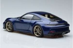 Porsche 911 992 GT3 Touring Package Zils Metaliks Norev 1:18 187302 Metāls — attēls 6 no 7