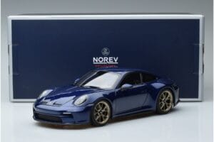 Porsche 911 992 GT3 Touring Package Zils Metaliks Norev 1:18 187302 Metāls — attēls 7 no 7