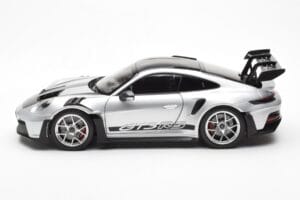 Porsche 911 992 GT3 Weissach Pack GT Sudraba Metallic Norev 1:18 187366 Metāls — attēls 4 no 8