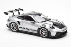 Porsche 911 992 GT3 Weissach Pack GT Sudraba Metallic Norev 1:18 187366 Metāls — attēls 6 no 8