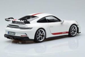 Porsche 911 992 GT3 Balts Norev 1:18 187306 Metāls — attēls 3 no 7