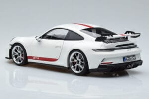 Porsche 911 992 GT3 Balts Norev 1:18 187306 Metāls — attēls 6 no 7