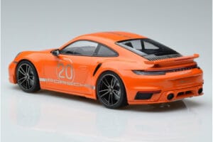 Porsche 911 992 Turbo S China 20th Anniversary Oranžs Minichamps 1:18 155069171 Metāls — attēls 5 no 6