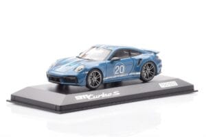 Porsche 911 992 Turbo S Oslo Zils Minichamps 1:43 WAP0209050N001 Metāls — attēls 2 no 4