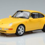 Porsche 911 993 Carrera Dzeltens Norev 1:18 187596 Metāls