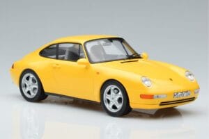 Porsche 911 993 Carrera Dzeltens Norev 1:18 187596 Metāls — attēls 4 no 6