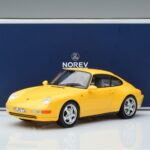 Porsche 911 993 Carrera Dzeltens Norev 1:18 187596 Metāls - image 6 of 6