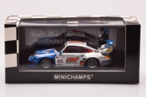 Porsche 911 993 GT2 #65 Roock Racing 24 Hours of Le Mans 1998 Minichamps 1:43 430986765 Metāls — attēls 4 no 4